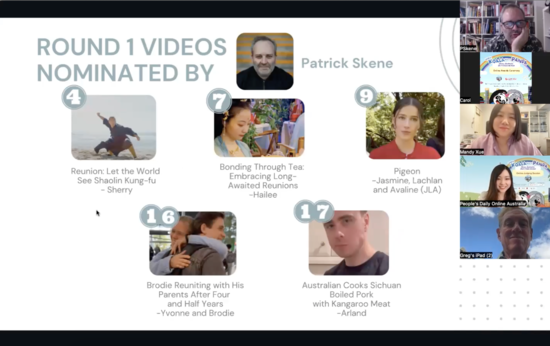 大賽評(píng)委格雷格·格蘭杰對(duì)獲獎(jiǎng)作品進(jìn)行點(diǎn)評(píng)(視頻截圖)