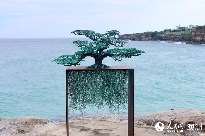 第27屆悉尼海邊雕塑展舉行 百余件藝術(shù)作品沿海岸展出（攝影 劉梓彤）