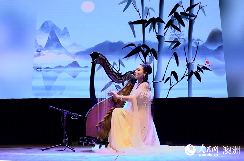 箜篌獨(dú)奏《春江花月夜》（攝影 石想）